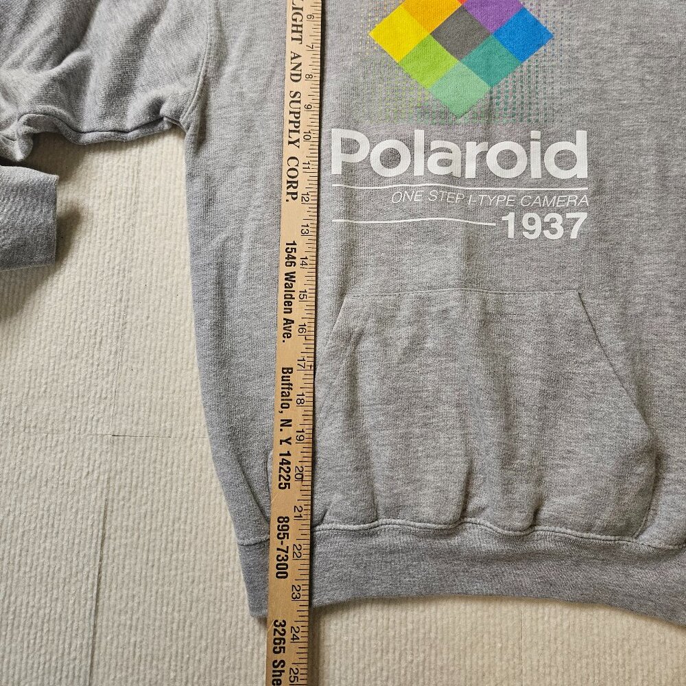 Polaroid gray hooded sweatshirt - size Xsmall - Picture 3 of 5